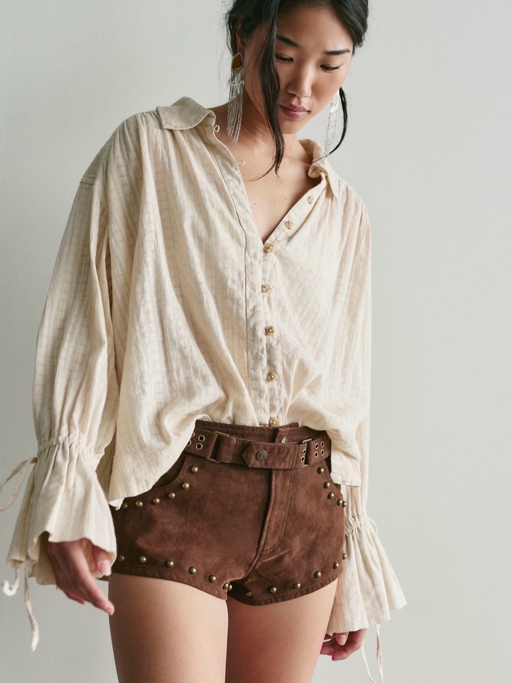 NWT We The Free "Cool Kid" suede micro shorts.